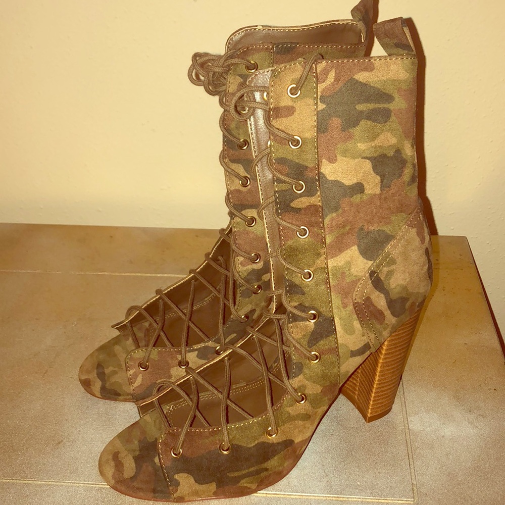 Above Ankle Bootie Heels